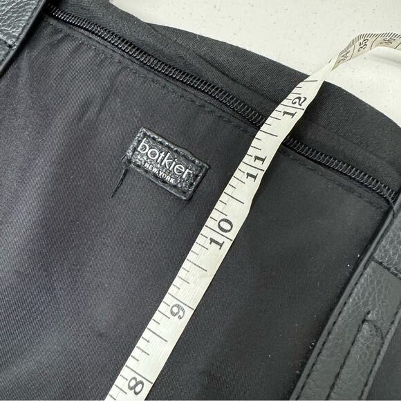 Botkier Black Nylon Leather Strap Tote Bag Handbag Purse Boho Large - Picture 5 of 10